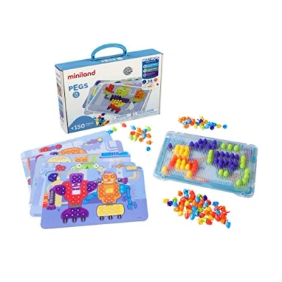 Image de Interactive Peg Board Game with 150 Pegs &amp; 6 Worksheets