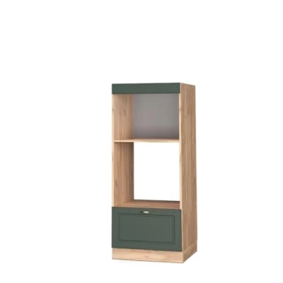 Image de Vicco Armoire Micro Ondes Fame Line, Vert Or Campagne/Chêne de Force doré, 60 cm Ouvert