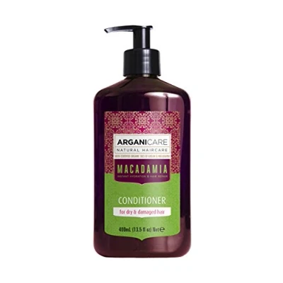 Image de Arganicare Gamme Macadamia APRÈS SHAMPOING RÉPARATEUR A l&#039;huile de Bio Maniabilité &amp; Elasiticité Lutte contre la casse Maintient le taux d’hydratation 400 mL