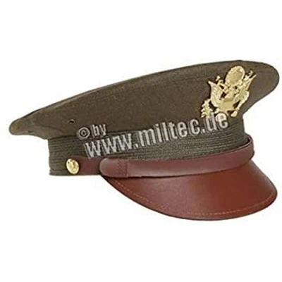 Image de Mil Tec Mixte Casquet.us Officier A.insigne Va (Repro) Casquette Newsie, Noir, Taille unique EU