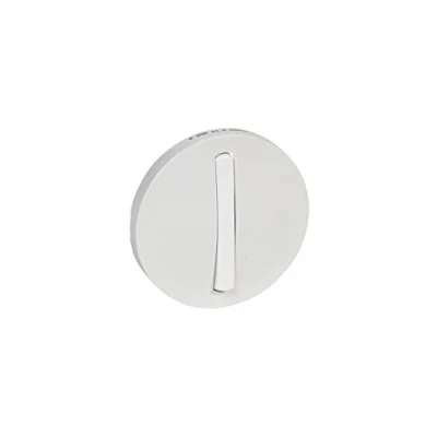 Image de Legrand 065001 Céliane Enjoliveur Étroit pour Interrupteur, Va et Vient ou Poussoir Soft, Blanc