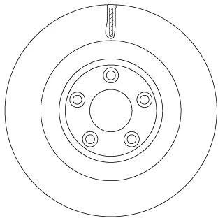 Image de TRW DF6816S Disque de frein 325 20 5 108 ventilé peint JAGUAR: F Type Coupe, Cabriolet
