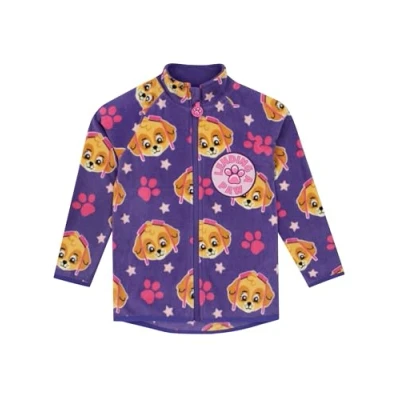 Image de Paw Patrol Veste pour filles enfants Skye Polaire Pull Col Zippé Violet 7 8 Ans