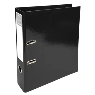 Image de Exacompta Réf. 53621E Carton de 10 classeurs à levier A4 Prem&#039;Touch IDERAMA Dos 70 mm Mécanique 75 Dimensions extérieures : 32 x 30 7 cm Format classer Noir