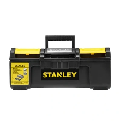 Image de Stanley 1 79 216 Boîte À Outils 40 cm Ouverture main Structure Robuste Plateau Porte mobile Large Poignée Anti Dérapante Vendue Vide
