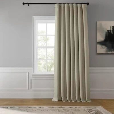 Image de HPD Half Price Drapes Rideau occultant Extra Large en Lin (1 Panneau) 100 x 108 cm, BOCH LN1857 DW, Avoine