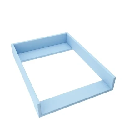 Image de regalik Plan à Langer pour Hemnes d&#039;IKEA, Extension Commode de 50 cm, Amovible, avec Façades Droites, Bleu, Matériau ABS 1 mm, 72 cm x 54