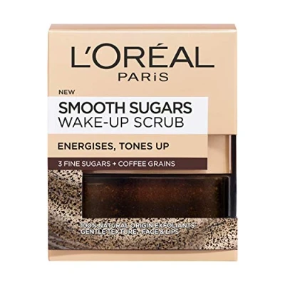 Image de L&#039;Oreal Paris Smooth Sugar Wake Up Coffee Gommage visage et lèvres 50 ml