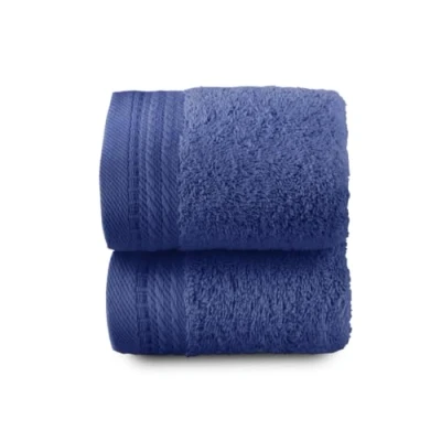 Image de Top Towel Premium Grandes Serviettes de Bain 2 pour Le Visage ou Bidet 30x50 cm 100% Coton 600 Grammes Marin