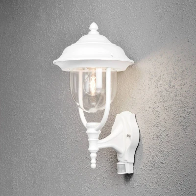 Image de Konstsmide Applique extérieur blanche Parma détecteur mvt