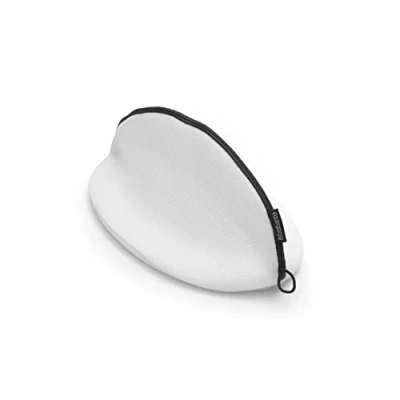 Image de Brabantia Sac à Linge pour Baskets de Lavage Machine Laver Protection les Chaussures Fermeture Glissi ère avec Tirette Couche Mousse Douce White 25 x 23,5 46 cm