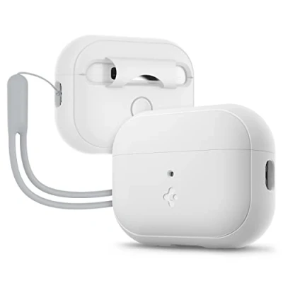 Image de Spigen Silicone Fit Coque Housse de Protection en Case Compatible avec AirPods Pro 2ème génération (2023/2022) Blanc
