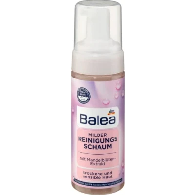 Image de Mousse nettoyante douce à l&#039;extrait de fleur d&#039;amandier Pour peaux sèches et sensibles 150 ml