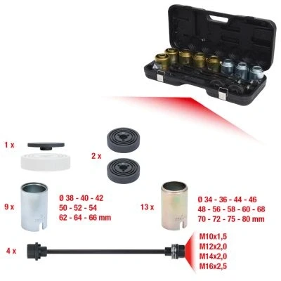 Image de Coffret d&#039;extracteurs, rotule KS TOOLS 700.1550