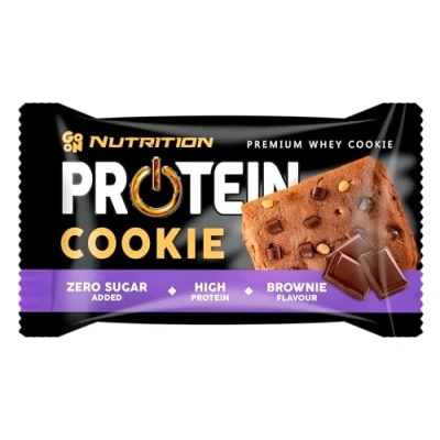 Image de Go On Nutrition Protein Cookie (50g) Cookies protéinés Biscuit protéiné pour te faire plaisir sainement Brownie