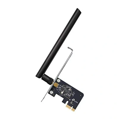 Image de TP Link Carte WiFi Archer T2E, PCIe AC 600 Mbps, 433 Mbps sur 5 GHz et 200 2,4 GHz, Antennes détachables, MIMO 2x2, compatible Windows 11/10/8.1/8/7/XP