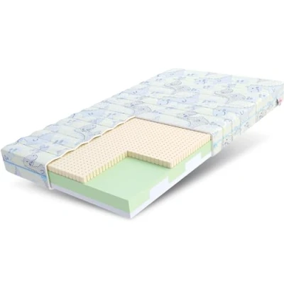 Image de FDM BERRY 060 120 DINO Matelas Latex Mousse de polyuréthane, Dinosaure, 60 x 10 cm