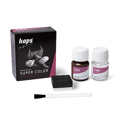 Image de KAPS Super Color Teinture pour Cuir Naturel Matières Synthétiques et Textiles 25 ml Plusieurs couleurs, 180 Chocolate