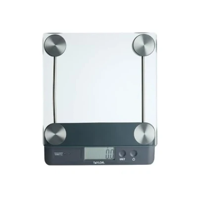Image de Taylor Pro Balances de Cuisine Numériques sans Contact Fonction Tare, Compactes Standard Professionnel avec Précision, Cuivre et Verre, Poids 14,4 kg / Capacité l