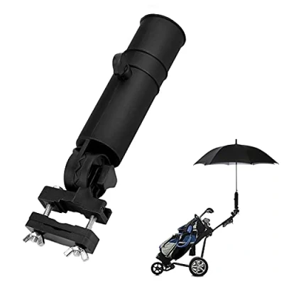 Image de Alomejor Porte Parapluie pour Chariot de Poignée Connecteur Tailles Vélo Fauteuil Roulant Poussette Pêche Plage Chaise (Noir 2) 1)