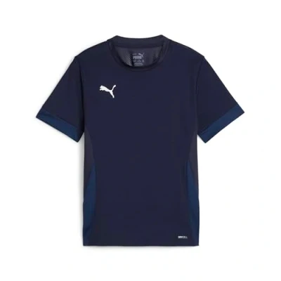 Image de puma Mixte Match Teamgoal Jr Maillot De Football, Noir Blanc Gris Foncé Plat, 164 EU