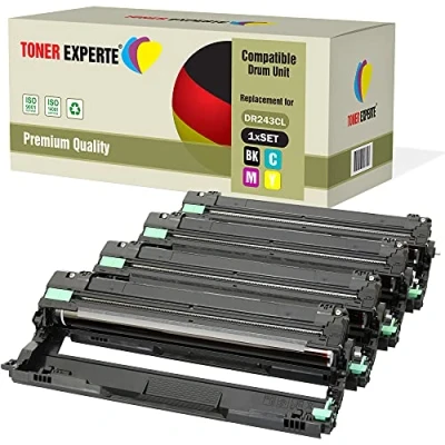 Image de TONER EXPERTE Pack 4 Compatible DR243CL (18000 Pages) Kit Tambour pour Brother DCP L3510CDW L3550CDW HL L3210CW L3230CDW L3270CDW MFC L3710CW L3730CDN L3750CDW L3770CDW
