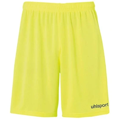 Image de uhlsport Center Basic Shorts Ohne INNENSLIP Pantalon Enfant, Jaune Fluo/Noir, 12 Ans