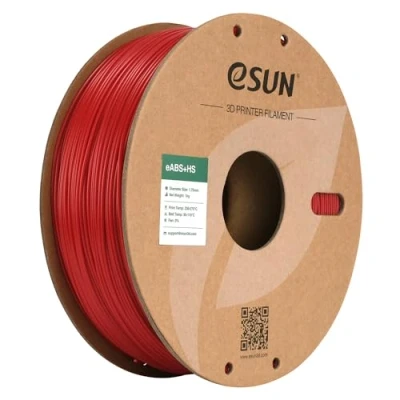 Image de eSUN Filament ABS+ 1.75mm, eABS+HS ABS Plus d&#039;Imprimante 3D Haute Vitesse, Précision Dimensionnelle +/ 0.05mm, Bobine de 1KG (2.2 LBS) pour l&#039;Impression Rapide,Rouge Foncé