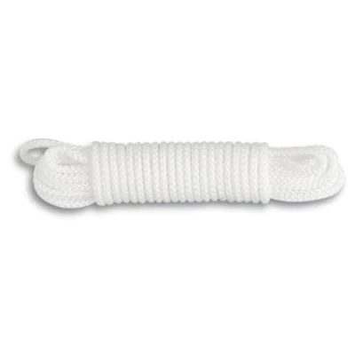Image de Chapuis Corde Polypropylène Tressée Synthétique Résistance à la Rupture Indicative 185 kg Diamètre 4 mm Longueur 10 m Loisirs et Jardinage Blanc