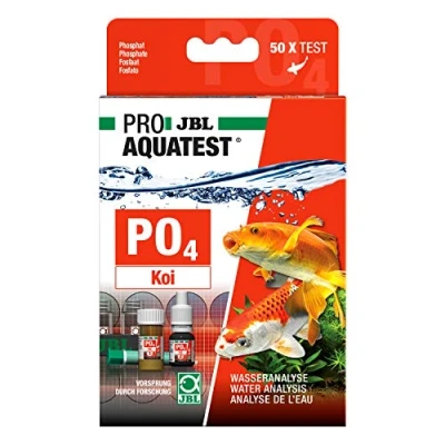 Image de JBL Test de Qualité d&#039;eau pour Bassin, 50 Tests Phosphates et Accessoires, Bac à Koïs Bassin Jardin, PROAQUATEST PO4
