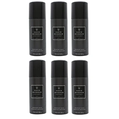 Image de David Beckham, Instinct, Déodorant en spray pour le corps, 150 ml, paquet de 6