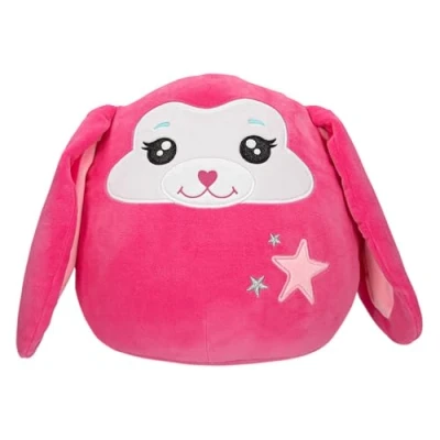 Image de Depesche 13044 Ylvi Swoppies Lapin en Rose, avec Effet Lumineux, étoile et Longues Oreilles Tombantes, Peluche d&#039;environ 30 cm, Multicolor, Taille Unique