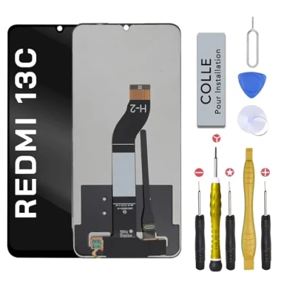 Image de CINQ TEQ Ecran LCD Remplacement XIAOMI Redmi 13C / 23100RN82L, 23106RN0DA +Kit
