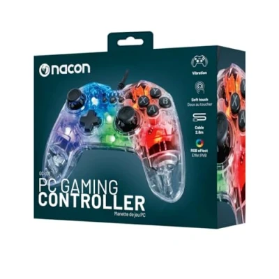 Image de Nacon Manette de jeu PC filaire GC 100 RGB.