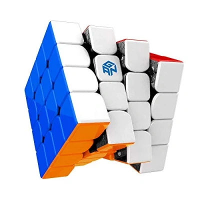 Image de GAN 460 M Cube Puzzle 4x4, Magnétique sans Autocollant, Speedcube avec 96 Aimants/IPG+/ Surface Tactile en Nid d&#039;abeille/Anti Pop Plus Fort, Cadeau Jouet pour Adultes Enfant