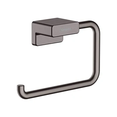 Image de hansgrohe AddStoris Anneau porte serviette, noir chromé brossé, 41754340