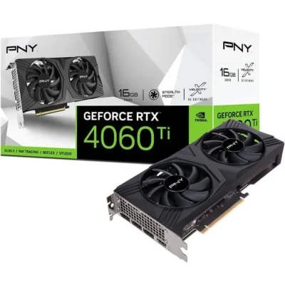 Image de PNY GeForce RTX™ 4060 Ti 16GB Verto Dual Fan Edition Carte Graphique DLSS 3