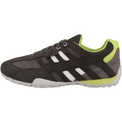 Image de Geox Homme Uomo Snake A Basket, Graphite Vert Citron, 48 EU