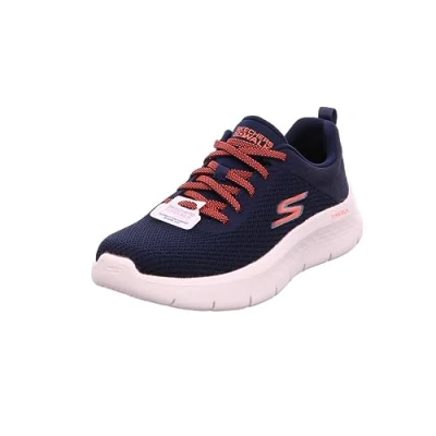 Image de Skechers Performance GO WALK FLEX Bungee Chaussures de course, Femme, Taille: 36.5, Navy/coral Tissu / matière synthétique