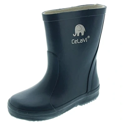 Image de CeLaVi Mixte Enfant Basic Wellies Bateau de Pluie, Iceblue, 34 EU