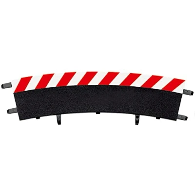 Image de Carrera rail et accessoire pour circuit 20020566 1/24 1/32 Evolution Digital 132 124 Bordures extérieures les virages relevés 3/30 (6), embouts (2)