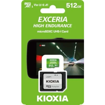 Image de Kioxia Exceria High Endurance 512 Go SDXC UHS I Classe 10 Neuf