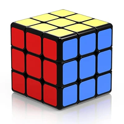 Image de ROXENDA Cube de Vitesse 3x3, Qixing 3x3x3 Speed Sticker Super Durable avec des Couleurs Vives (3x3x3)