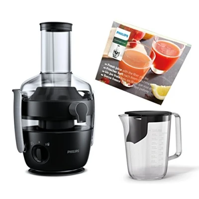 Image de Philips hr1919/70 Centrifugeuse, fiberboost, Quick Clean Technologie, fonction de pré nettoyage Noir 1000 W