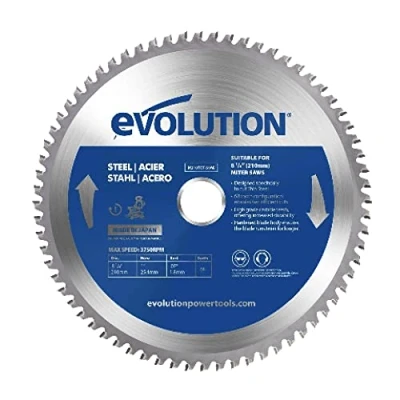 Image de Evolution M210TCT 50MS Lame de scie 210 mm pour la coupe d’acier doux Produit quasiment pas chaleur, d’ébarbures ni d’étincelles