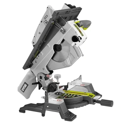 Image de Ryobi Combiné scie sur table / à coupe d&#039;onglets 1 800 W Livrée avec lame carbure diam. 254 mm 48 dents, guide parallèle, de d’onglets RTMS1800 G