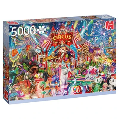Image de Jumbo A Night at The Circus 5000 Pieces Jeu de Puzzle, 18871, Multicolore