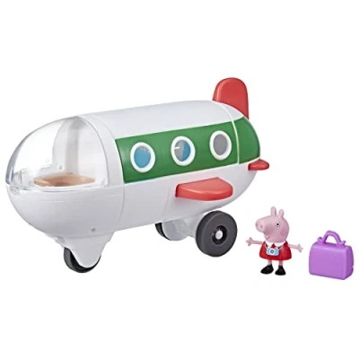 Image de Peppa Pig Peppa’s Adventures, en Avion Peppa, Jouet préscolaire Qui Roule Vraiment, Unisex Children,1 Figurine et 1 Accessoire, dès 3 Ans