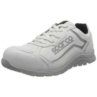 Image de SPARCO Mixte Nitro, Blanc, 38 EU