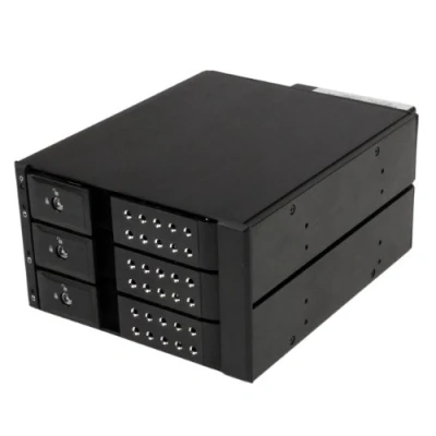 Image de STARTECH Disque Dur Rack Backplane Mobile Aluminum sans tiroir 3 SAS II/SATA III 6Gbps, Hot Swap